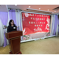 2024年3月8日，隆鎮會董及一眾前輩在「甲辰年新春春茗暨慶祝三八婦女節晚會」上載歌載舞，歡欣雀躍。